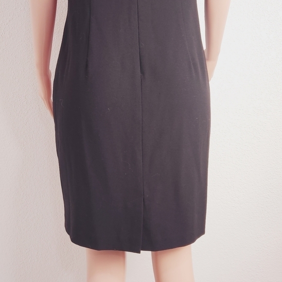 Vince Camuto Color Block Sheath Sleeveless Burnt Orange Black Brown Size: 14 - Picture 9 of 12